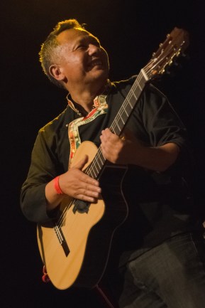 Guitarist Ringzing Wangyal at Techung concert Roxy Prague